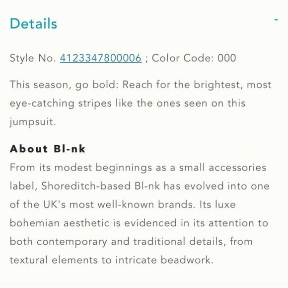 Anthropologie | Bl-nk "Gallery Row" jumpsuit - Picture 4 of 4